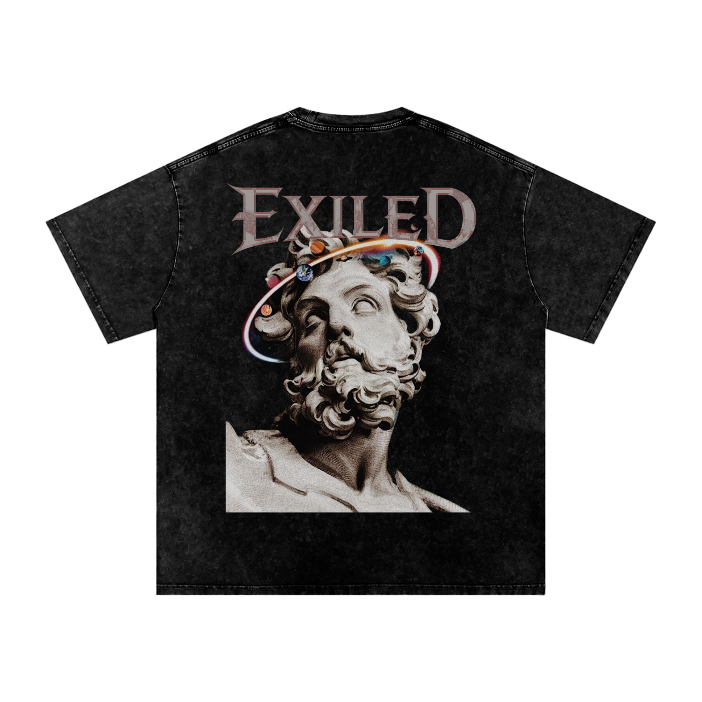 Snow Washed Oversized Cotton T-Shirt